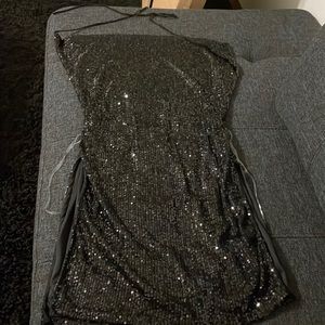 Sequins black dress